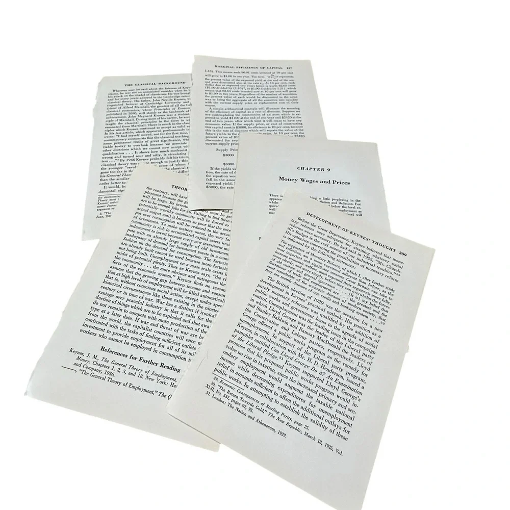 Authentic Vintage Paper Ephemera Book Page Lot
